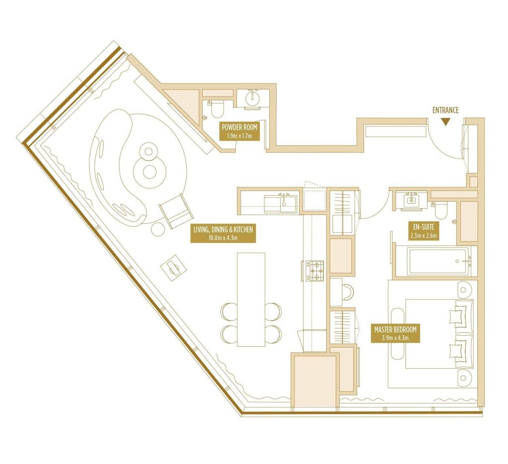 1 bedroom in SO/ Uptown Residences