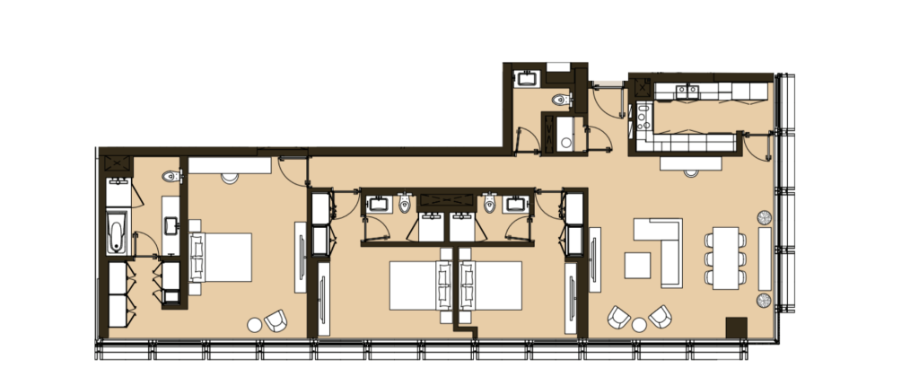 3 bedrooms in 110 Residence